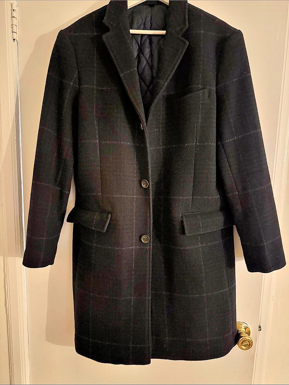 J.Crew Ludlow Topcoat in Wool Blend Plaid Check [Original Price $500]